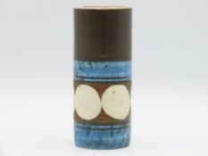 A Troika St. Ives cylindrical vase by Anne Lewis,