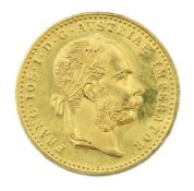 A 1915 Austrian Franz Joseph I one Ducat gold coin