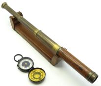 A WW1 Magapole Series II compass twinned with a br