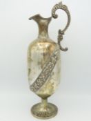 An 1881 Victorian Exeter silver claret jug by Josi