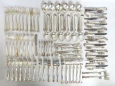 A large quantity of Hallbergs Swedish silver cutle