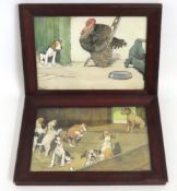 A pair of oak framed Cecil Aldin prints titled 