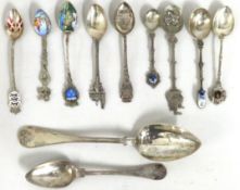 Two Swedish silver spoons with matching pattern, 1