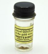 A sample of gold panned from Knott's Berry Farm, G