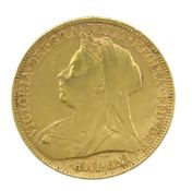 An 1898 Victoria old head full gold sovereign
