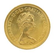 A 1980 QEII full gold sovereign
