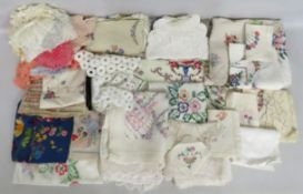 A quantity of various items of linen & embroidery