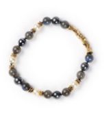 GILBERT ALBERT - Bracelet de perles de labradorites