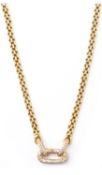 Élégant collier en or et diamants