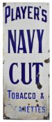 PLAYER'S NAVY CUT - ENAMEL POINT OF SALE SHOP SIGN