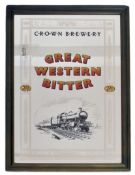 CROWN BREWERY - GREAT WESTERN BITTER - PUB MIRROR