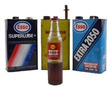 AUTOMOBILIA - SELECTION OF OIL-RELATED CANS / BOTTLE