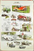 MOTOR RACING - TWO VINTAGE TRIUMPH ADVERTISING POSTERS
