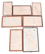 RAILWAYANA - SELECTION OF SEVEN BRITISH RAILWAYS MAPS