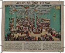 GRACE GOLDEN FOR GPO - VINTAGE 1930S POSTER OF DEPARTMENT STORE