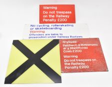 RAILWAYANA - MIXED SELECTION OF SIGNS