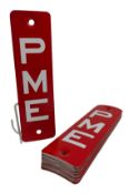 ELECTRICITY. COLLECTION OF SIXTEEN VINTAGE PME ELECTRICITY PYLON ALUMINIUM SIGNS