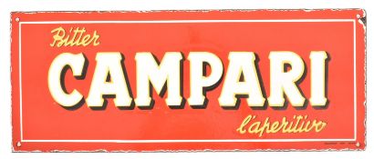 CAMPARI - REPRODUCTION ENAMEL ADVERTISING SIGN