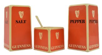 GUINNESS - MID-CENTURY PLASTIC ADVERTISEMENT CRUET TABLE SET