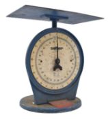 SET OF VINTAGE SALTER MODEL 250 CAST METAL WEIGHING SCALES