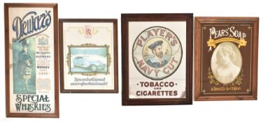 MIXED SELECTION OF PUB ADVERTISING MIRRORS