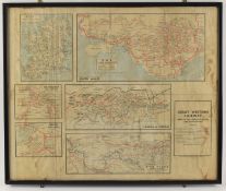 RAILWAYANA - GREAT WESTERN - MAPS OF THE COMPANY'S & CONNECTIONS