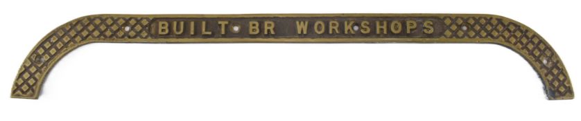 RAILWAYANA - VINTAGE SOLID BRASS TREAD PLATE