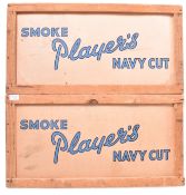 PLAYER'S NAVY CUT - TWO ADVERTISING PANELS