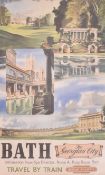 BRITISH RAILWAYS - BATH - THE GEORGIAN CITY TRAVEL POSTER