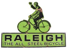 RALEIGH - REPRODUCTION TIN PLATE ADVERTISING SHOP SIGN