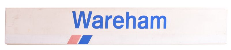 RAILWAYANA - LATE 20TH CENTURY WAREHAM STATION SIGN