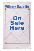 WITNEY GAZETTE - POINT-OF-SALE ENEAML NEWSPAPER SIGN