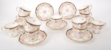 COALPORT - EARLY 20TH CENTURY ELEVEN-PERSON TEA / COFFEE SERVICE SET