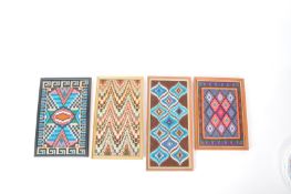 COLLECTION OF FOUR 20TH CENTURY NEEDLEWORK PANELS