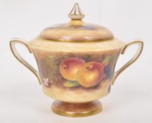 E R BOOTH - HAND PAINTED SUGAR DISH
