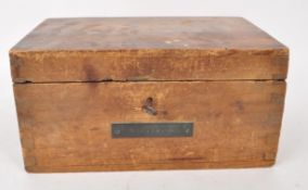 19TH CENTURY PINE SAILORS DITTY BOX