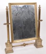 VINTAGE EARLY 20TH CENTURY BRASS SWING MIRROR