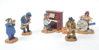 ROBERT HARROP - COLLECTION OF FIVE 1980S DOGGIE PEOPLE FIGURINES