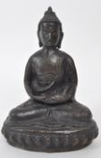 BRONZE 19TH CENTURY SINO TIBETAN STATUE OF A BUDDHA