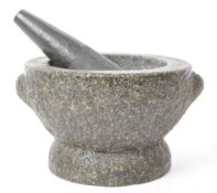 20TH CENTURY LARGE MOLCAJETE / PESTLE AND MORTAR