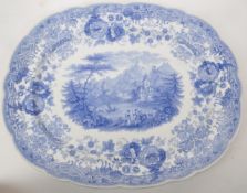WILLIAM RIDGWAY & CO - TYROLEAN - MID 19TH CENTURY SERVING PLATTER