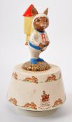 ROYAL DOULTON - BUNNYKINS - 1984 PORCELAIN FIGURE MUSIC BOX