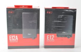 TWO 2013 / 2014 FIIO E12 AND E12A PORTABLE HEADPHONE AMPLIFIERS