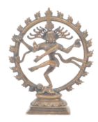 LATE 19TH CENTURY INDIAN DANCING SHIVA BRASS FIGURE