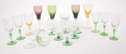 COLLECTION OF VINTAGE DRINKING GLASSES