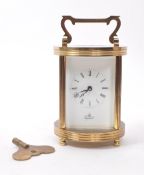 IMPERIAL - 20TH CENTURY BRASS CARRIAGE CLOCK