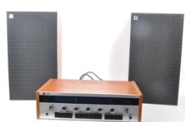 LEAK - 1960S 2000 TUNER AMPLIFIER AND TWO 1970S 2030 SPEAKERS