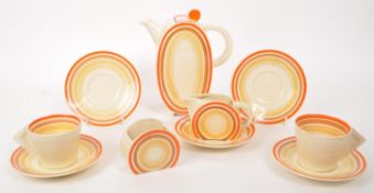 CLARICE CLIFF - BIZARRE - MID CENTURY CERAMIC PART TEA SERVICE