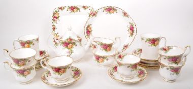 ROYAL ALBERT - OLD COUNTRY ROSES - COLLECTION OF BONE CHINA TEA SERVICE PIECES