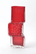 DRUNKEN BRICKLAYER - RETRO STUDIO ART GLASS VASE